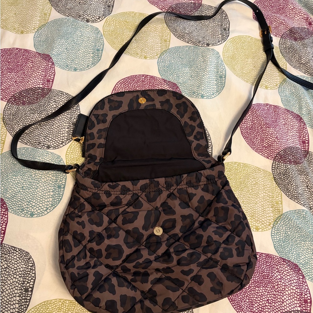 Marc Jacobs Quilted Leopard-Print Crossbody - Brown & Black - Picture 4 of 9